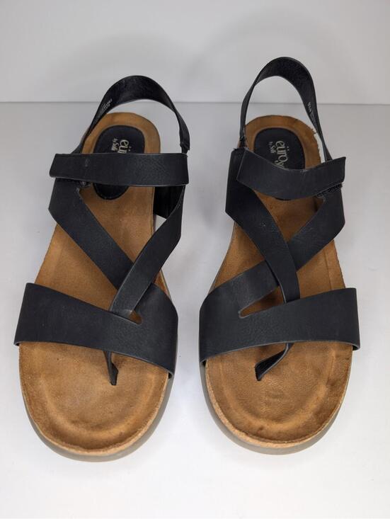 Sofft Shoes - Sofft Euro Soft Black Strap Sandals SZ 9.5M Womens